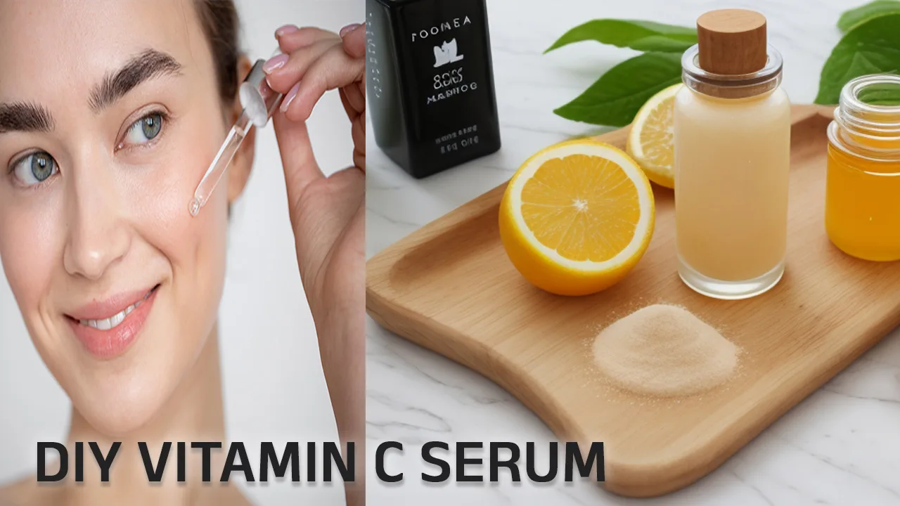 DIY Vitamin C Serum and Toner for Glowing skin